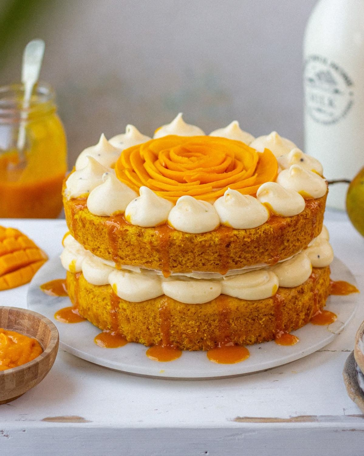 Tropical Mango Fruit Cake