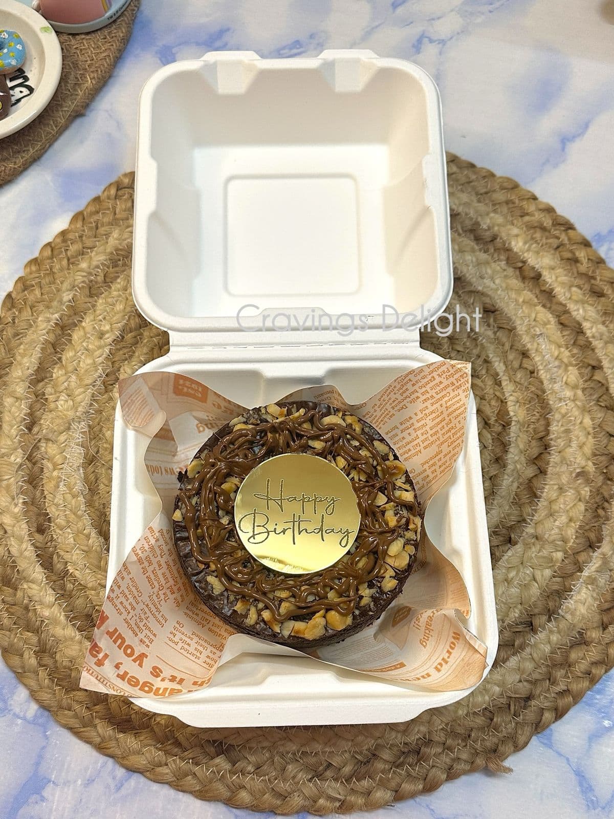 Hazelnut Fudge Bento Cake